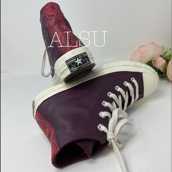 Converse Ctas 70 High Top Leather Dark Sangria W - Picture 5 of 8